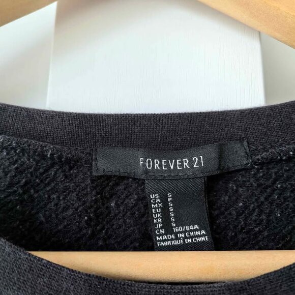 Forever 21 “MONSTER” Cropped Sweatshirt – Size S - Picture 3 of 3